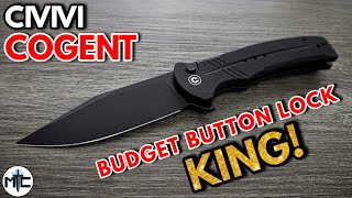 CIVIVI Cogent Button Lock Folding Knife  Overview and Review [upl. by Markowitz]