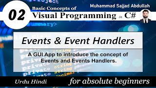 02 Events and Event Handlers in C  Intro2  Visual Programming [upl. by Appleton]