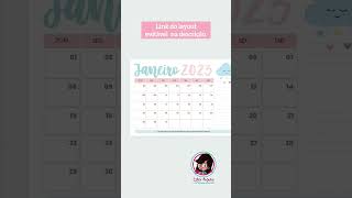 Calendário 2023 gratuito e editável no Canva [upl. by Andeee]