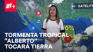 Clima hoy México 18 de Junio de 2024 Ciclón tropical uno en Celestún Yucatán  Las Noicias [upl. by Ojadnama]