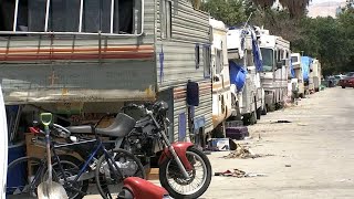 San Joses plan to remove RVs with over 900 likelyoccupied vehicles on city streets [upl. by Aroda825]