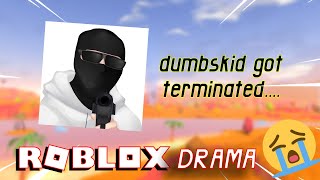 dumbskid got terminated  Roblox Commentary [upl. by Anahsahs]