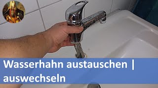 Wasserhahn austauschen  wechseln  montieren [upl. by Telracs]