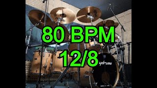 Drums Beat 128 80 bpm no fills [upl. by Llesram]