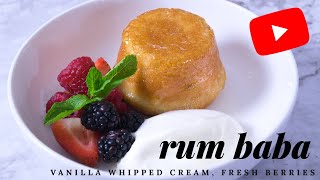 Rum Baba Recipe  Incredibly Delicious Cake [upl. by Ellasal]