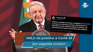 AMLO da positivo a Covid19 quotpermaneceré en aislamientoquot [upl. by Bruis432]