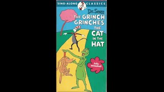 Dr Seuss SingAlong Classics The Grinch Grinches the Cat in the Hat 1982 1996 VHS [upl. by Einej]