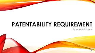 Patentability requirements Patentable subject matter [upl. by Ateikan]