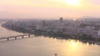 One Minute Look at Pyongyang Skyline North Korea [upl. by Gnahk]