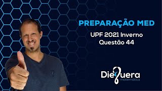 UPF 20211 Prova A  Questão 44 [upl. by Joyann]