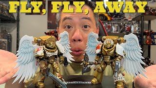 Unboxing amp Review of JoyToy x Warhammer 40K Sanguinary Guard w Inferno Pistol amp Encarmine Sword [upl. by Arahsat985]