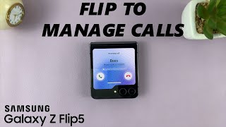 How To Answer and End Phone Calls By Opening and Closing On Samsung Galaxy Z Flip 5 [upl. by Shaer]