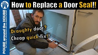 How to fit amp replace a door seal uPVC door seal replacement Stormguard window amp door rubber seal [upl. by Naitsirt]