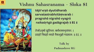 Vishnu Sahasranama  Sloka 81  Hinduism  Philosophy  Sanatana Dharma [upl. by Carlotta994]