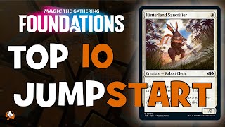 FOUNDATIONS  TOP 10 MOST EXPENSIVE NEW JUMPSTART CARDS  MAGIC THE GATHERING [upl. by Mildrid]