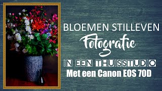 Bloemen stilleven fotografie in een thuisstudio [upl. by Leinahtan]