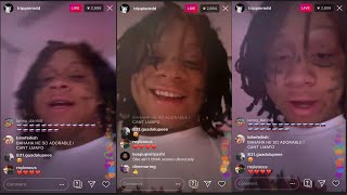 Trippie Redd talks being single XXXTENTACION  Coi Leray and more on Instagram Live [upl. by Acirt599]