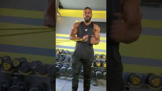 Rotator Cuff Warm up shoulder bicep chest training train motivation personaltrainer [upl. by Lachish]