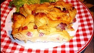 Gratin de pâtes au reblochon et au dés de jambon [upl. by Reo]