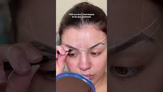 my uneven eyebrows 🤝🏼 this eyebrow mapping string [upl. by Akerehs]