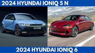 2024 Hyundai ioniq 5 N Vs 2024 Hyundai ioniq 6 Sibling Comparison [upl. by Maryellen]