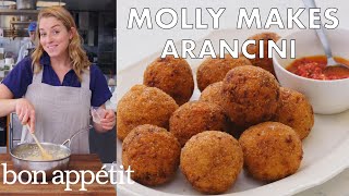 Molly Makes Arancini  From the Test Kitchen  Bon Appétit [upl. by Notrem]