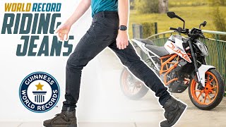 World Record Motorcycle Jeans [upl. by Aleydis]