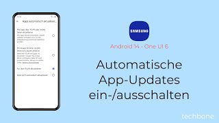 Automatische AppUpdates einschalten oder ausschalten  Samsung Android 14  One UI 6 [upl. by Itoyj40]