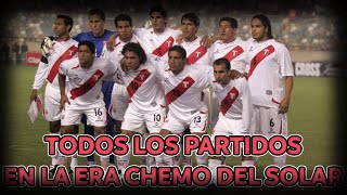 Todos los goles en los partidos de la selección peruana en la era quotChemoquot del Solar 20072009 [upl. by Ylreveb]