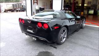 C6 Corvette  Stock Mufflers VS SLP Loud Mouth Mufflers [upl. by Elumas802]