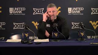 WVU Mens Basketball Josh Eilert Cincinnati Postgame  Jan 31 2024 [upl. by Holtz]