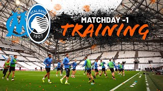 UEL andata SF  Olympique de MarseilleAtalanta  Lallenamento dei nerazzurri allOrange Velodrome [upl. by Essilrahc]