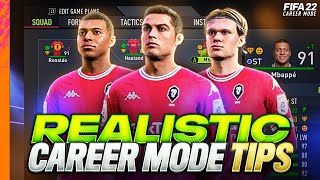 FIFA 22 REALISTIC CAREER MODE TIPS  10 Tips to keep your Career Mode FUN on FIFA [upl. by Eduj491]