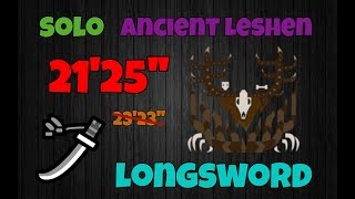 Ancient Leshen SOLO Longsword  2125  Peppo  MHW [upl. by Amehsat]