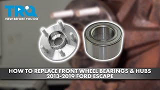 How to Replace Front Wheel Bearings amp Hubs 20132019 Ford Escape [upl. by Sula]