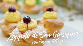 Zeppole di San Giuseppe con Farina di Riso Come Fare Bignè Ripieni Perfetti Con Farine Naturali [upl. by Tita468]