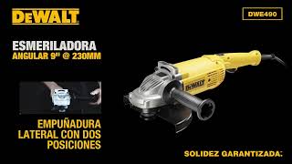 Esmeriladora DEWALT de 9quot 2100W Mod D28490B3 [upl. by Laughry137]