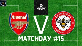 EA FC24 Drafted Premier League Week 15 Arsenal Vs Brentford [upl. by Berg]