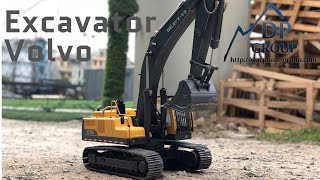 Rc Exvavator  Volvo  lái mới lái máy xúc  114 Scale Earth Digger 360L Hydraulic Excavator [upl. by Kurtis]