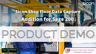 Sicon Shop Floor Data Capture SFDC Demo [upl. by Anirb]