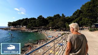 Camping Cikat Insel CresLosinj in Kroatien Ganzjährig geöffnet Im Video der Platz und Umgebung [upl. by Naitsabas]