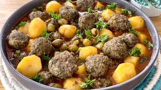 Boulettes Viande Hachée et Épinards Une Recette 🇩🇿Incroyablement Bonne [upl. by Primaveras]