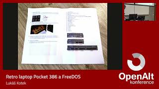 Lukáš Kotek Retro laptop Pocket 386 a FreeDOS [upl. by Aon559]