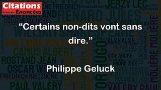 Certains nondits vont sans dire  Philippe Geluck [upl. by Ymer]