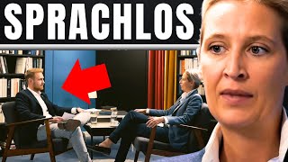 Sogar der Moderator ist sprachlos was Alice Weidel erlebt hat [upl. by Demah161]