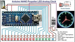 Arduino NANO Propeller LED Analog Clock [upl. by Sacha]