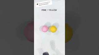 Pink and Yellow  Colour Mixing shorts satisfying [upl. by Shriner148]