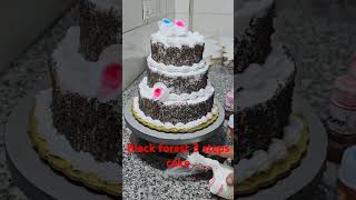 Black forest 3 step cake [upl. by Ahsinan]