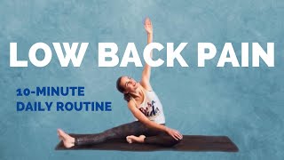 Yoga for Lower Back Pain and Hips – 10Minute Beginner Stretches for the Low Back [upl. by Atled]