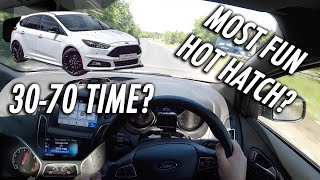 2017 Ford Focus ST3 DRIVING POVREVIEW [upl. by Ahsiuqal]